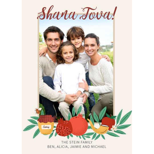 Script Shana Tovah Photo Jewish New Year Cards